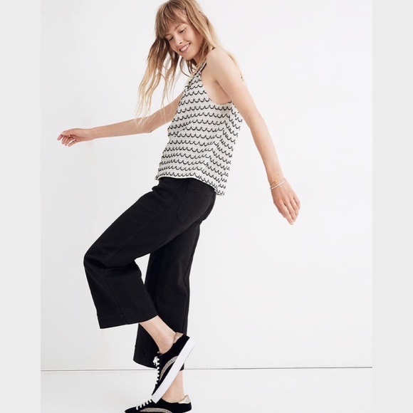 Madewell Texture & Thread Button-Front Swing Tank - Picture 3 of 6